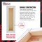 5-Pack Bulk White Stretched Canvas for Painting 4" x 12" Gallery Depth 1-1/2" Profile - Professional Artist Quality, 100% Cotton 12-Ounce Gesso Triple Primed for Acrylic Pouring, Oil